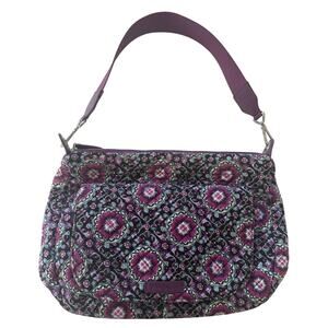 Vera Bradley Purple Medallion Carson Shoulder Bag